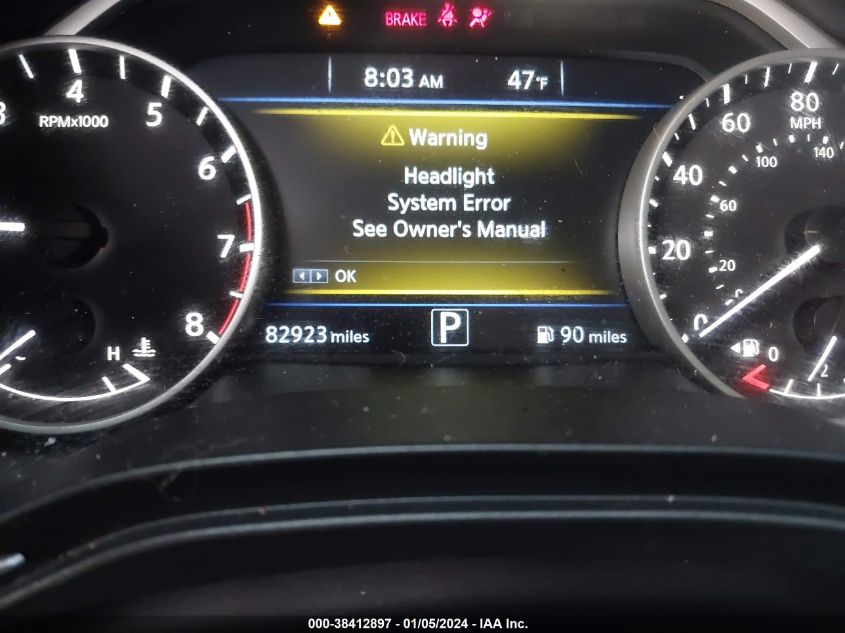 2019 NISSAN MAXIMA S/SL/SR/SV/PLATINUM - 1N4AA6AV4KC374309