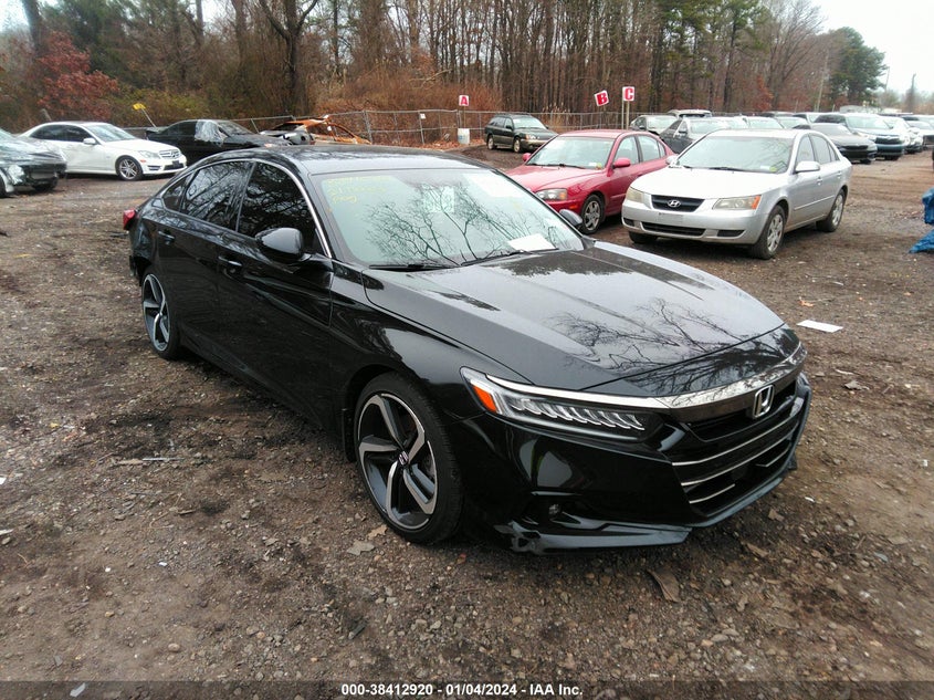 VIN 1HGCV1F31MA054916 2021 HONDA ACCORD SPORT
