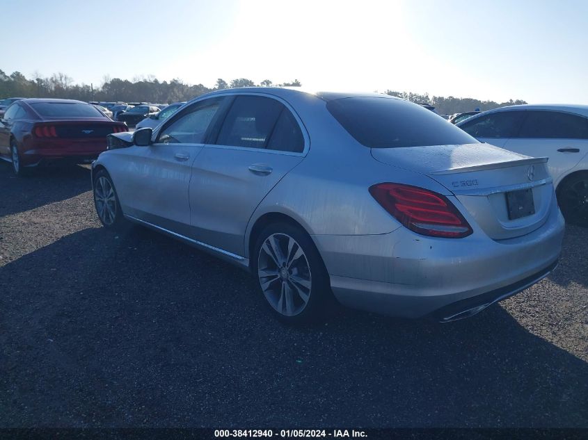 55SWF4JB9HU190876 | 2017 MERCEDES-BENZ C 300