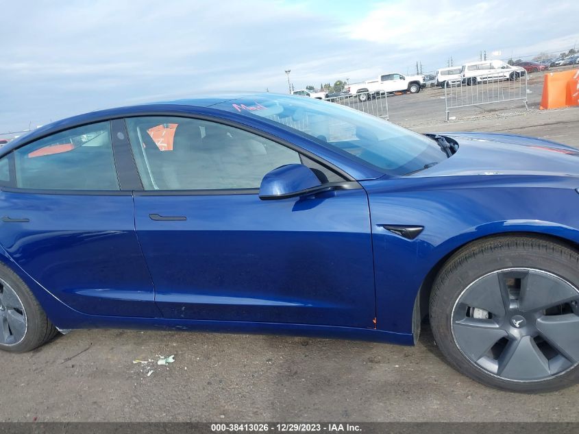 2022 TESLA MODEL 3 - 5YJ3E1EB9NF314933