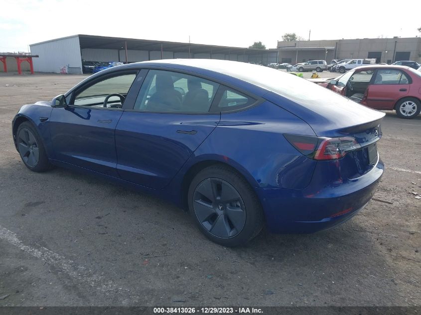 2022 TESLA MODEL 3 - 5YJ3E1EB9NF314933