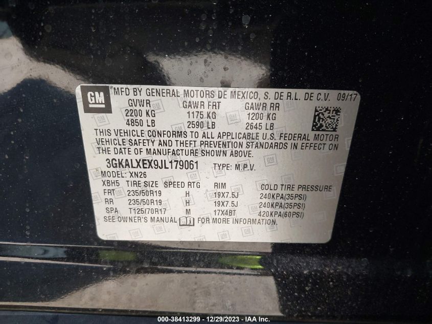 2018 GMC TERRAIN DENALI - 3GKALXEX9JL179061
