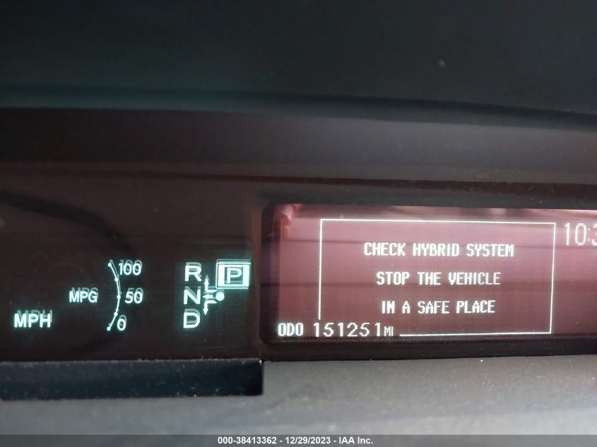 2014 TOYOTA PRIUS TWO - JTDKN3DU4E0376619