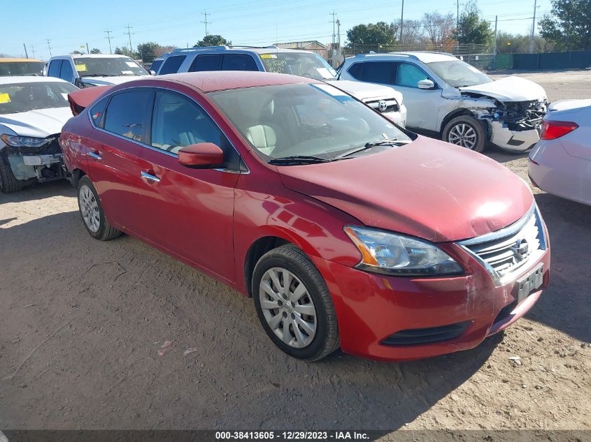 2013 NISSAN SENTRA S - 3N1AB7APXDL722803