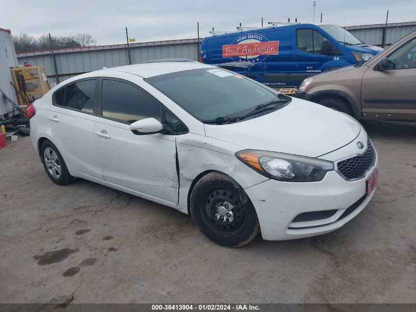 2016 KIA FORTE LX - KNAFK4A66G5554460