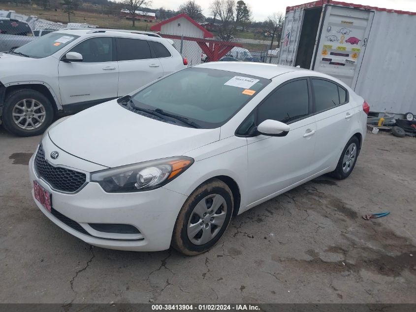 2016 KIA FORTE LX - KNAFK4A66G5554460