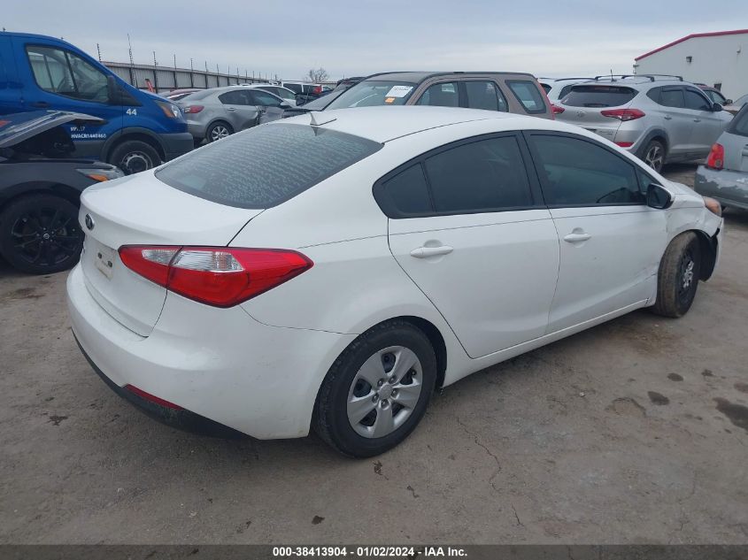 2016 KIA FORTE LX - KNAFK4A66G5554460