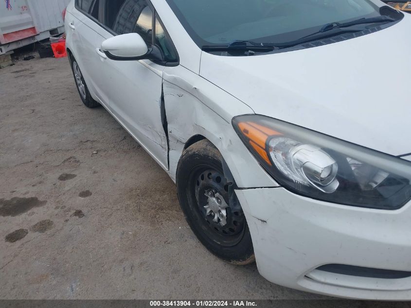 2016 KIA FORTE LX - KNAFK4A66G5554460