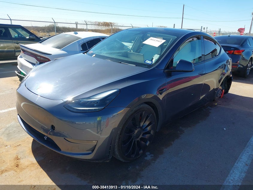 VIN 7SAYGDEF8NF530358 2022 TESLA MODEL Y PERFORMANCE DUAL MOTOR ALL-WHEEL DRIVE