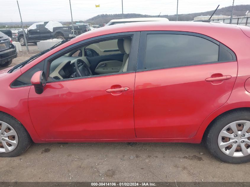 KNADM5A36C6088708 | 2012 KIA RIO5