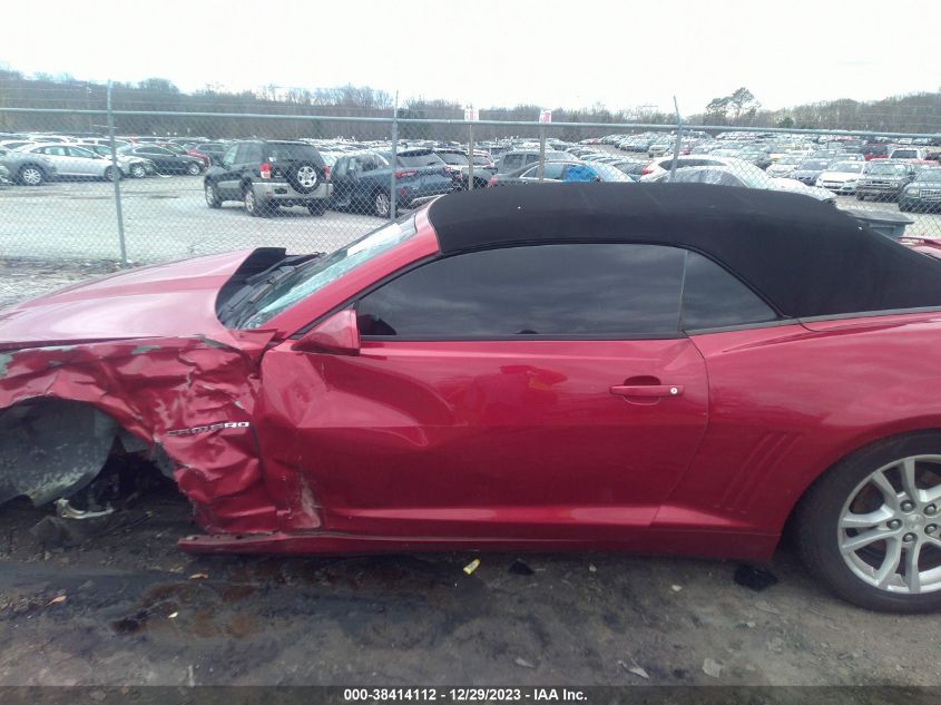 2013 CHEVROLET CAMARO 1LT - 2G1FB3D36D9197206
