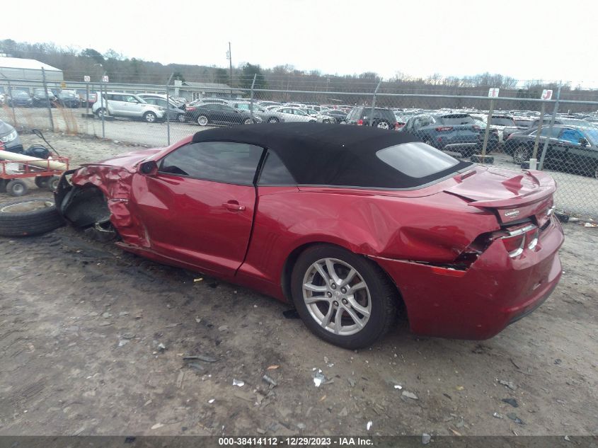 2013 CHEVROLET CAMARO 1LT - 2G1FB3D36D9197206