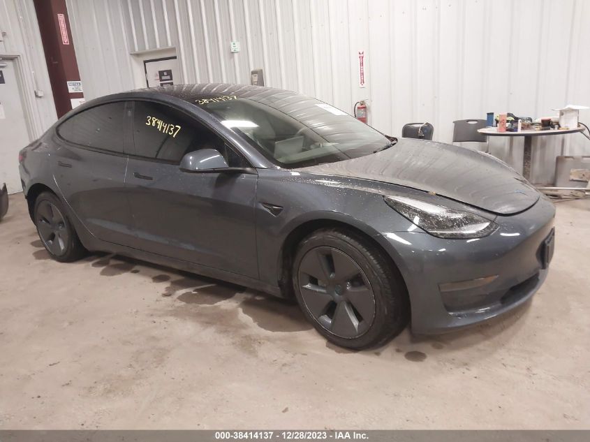 2022 TESLA MODEL 3 REAR-WHEEL DRIVE - 5YJ3E1EA7NF338915