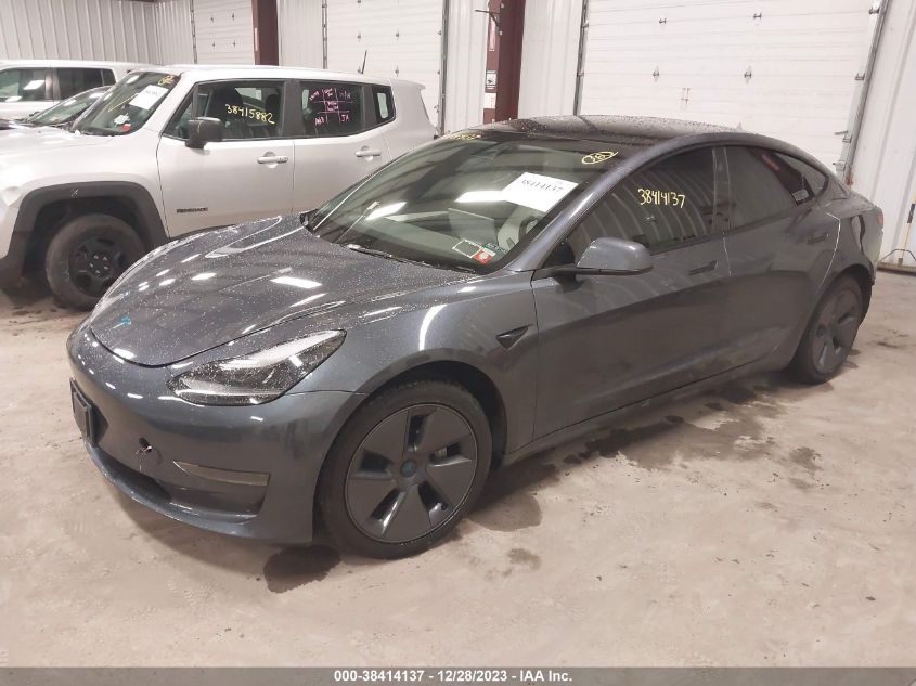 2022 TESLA MODEL 3 REAR-WHEEL DRIVE - 5YJ3E1EA7NF338915