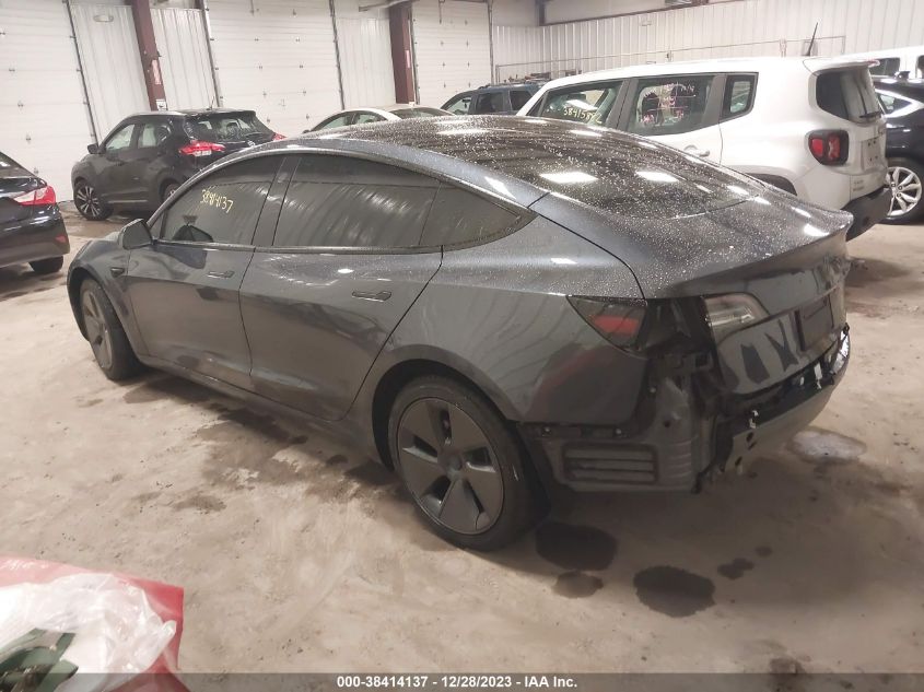 2022 TESLA MODEL 3 REAR-WHEEL DRIVE - 5YJ3E1EA7NF338915