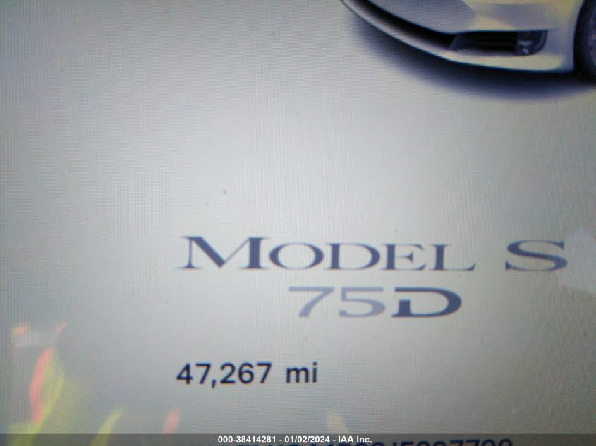 2018 TESLA MODEL S 100D/75D/P100D - 5YJSA1E28JF297799