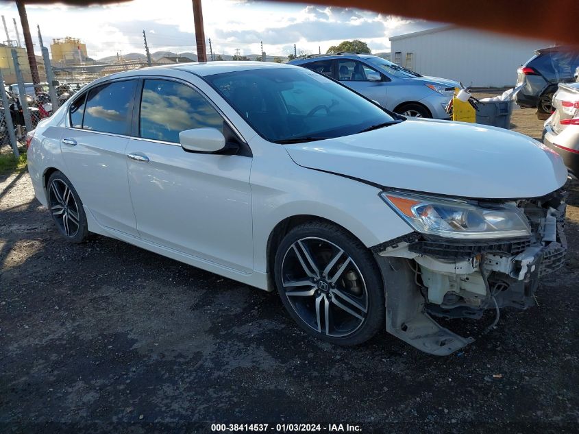 2016 HONDA ACCORD SPORT - 1HGCR2F64GA015861