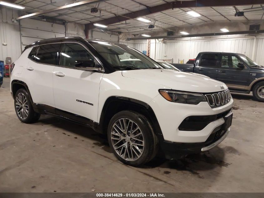 Lot #2525412813 2022 JEEP COMPASS LIMITED 4X4 salvage car