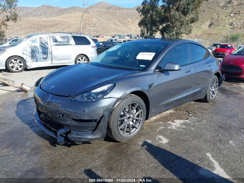 2023 TESLA MODEL 3 REAR-WHEEL DRIVE - 5YJ3E1EA0PF626973