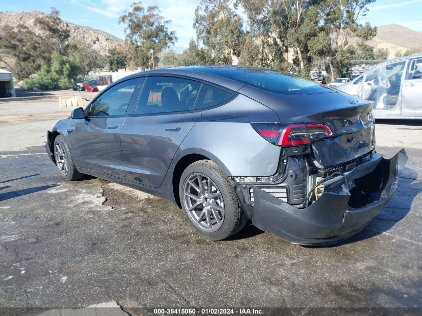 2023 TESLA MODEL 3 REAR-WHEEL DRIVE - 5YJ3E1EA0PF626973