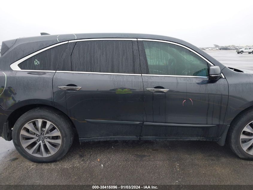2015 ACURA MDX TECHNOLOGY - 5FRYD4H40FB017525