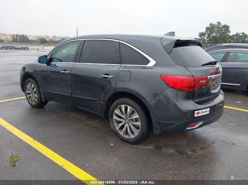 2015 ACURA MDX TECHNOLOGY - 5FRYD4H40FB017525
