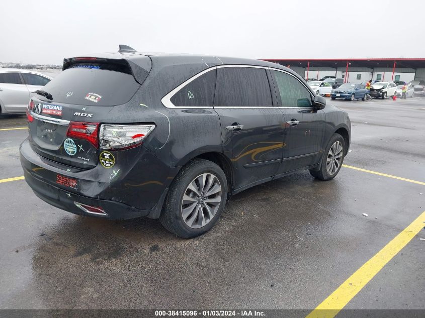 2015 ACURA MDX TECHNOLOGY - 5FRYD4H40FB017525