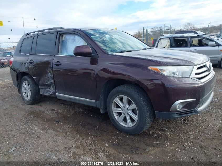 2013 TOYOTA HIGHLANDER PLUS/SE - 5TDBK3EH2DS232475