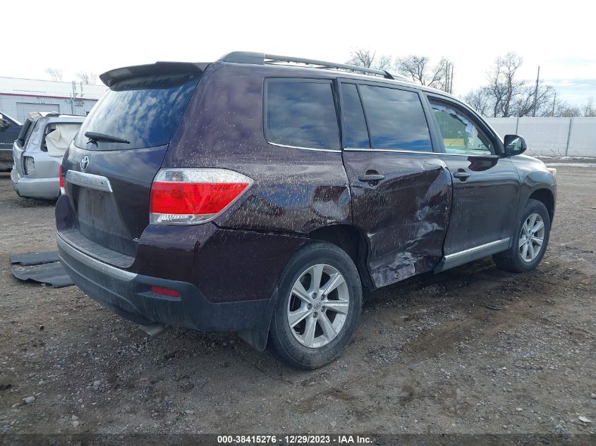 2013 TOYOTA HIGHLANDER PLUS/SE - 5TDBK3EH2DS232475