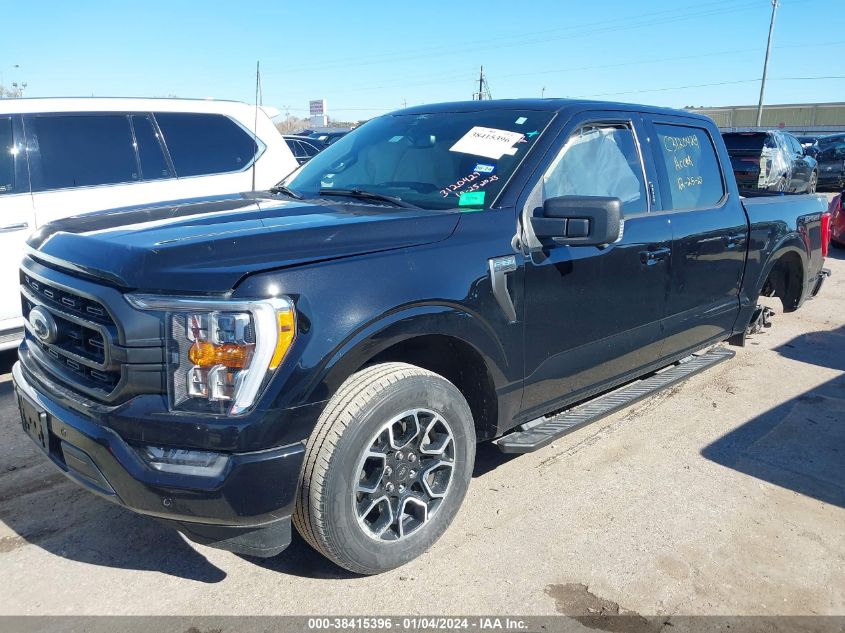VIN 1FTEW1CP2MFB86453 2021 FORD F-150 XLT