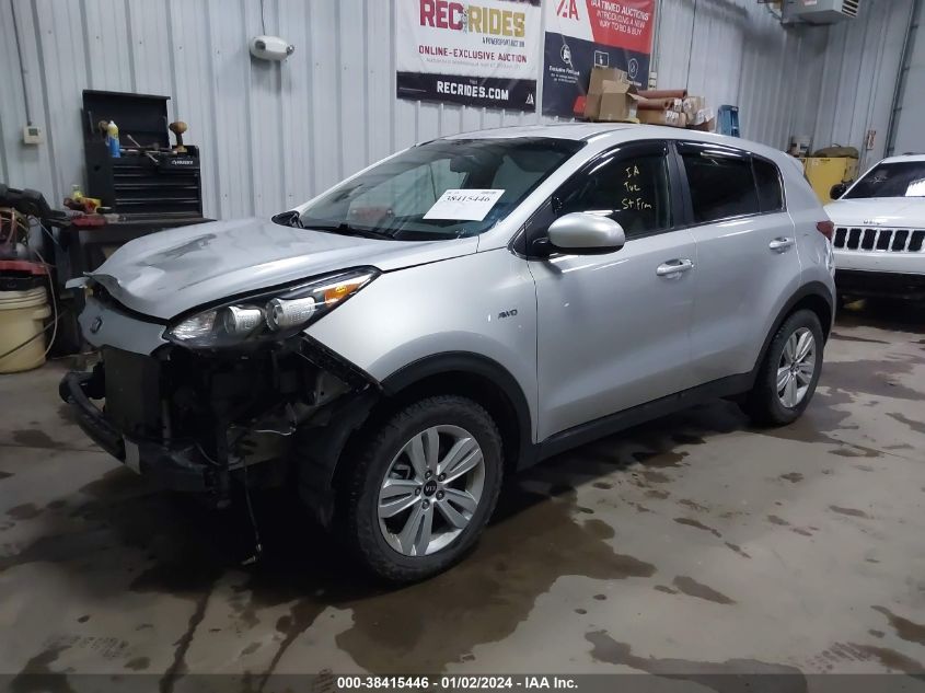 2017 KIA SPORTAGE LX - KNDPMCAC0H7228158