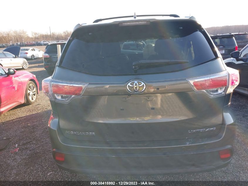 2014 TOYOTA HIGHLANDER LIMITED/LTD PLATNUM - 5TDDKRFH7ES006217