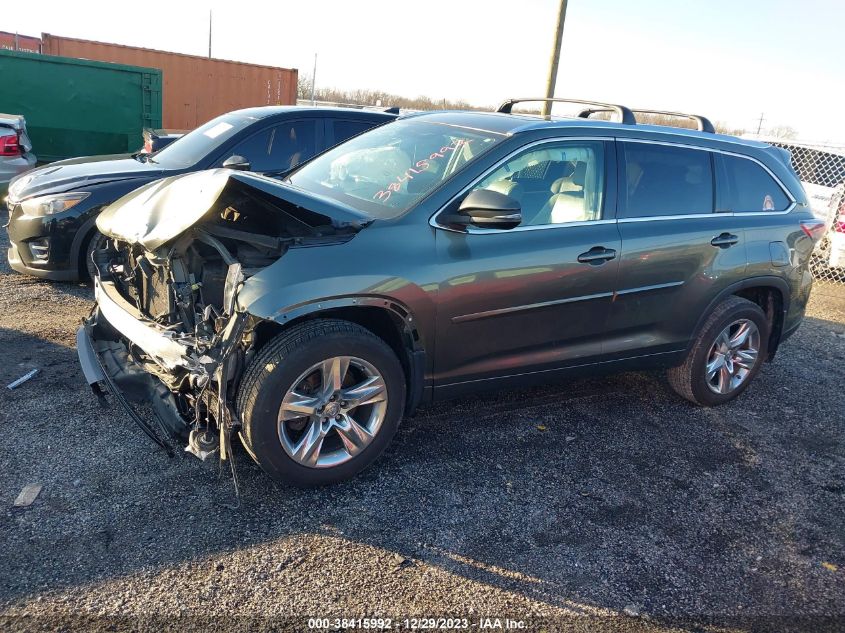 2014 TOYOTA HIGHLANDER LIMITED/LTD PLATNUM - 5TDDKRFH7ES006217