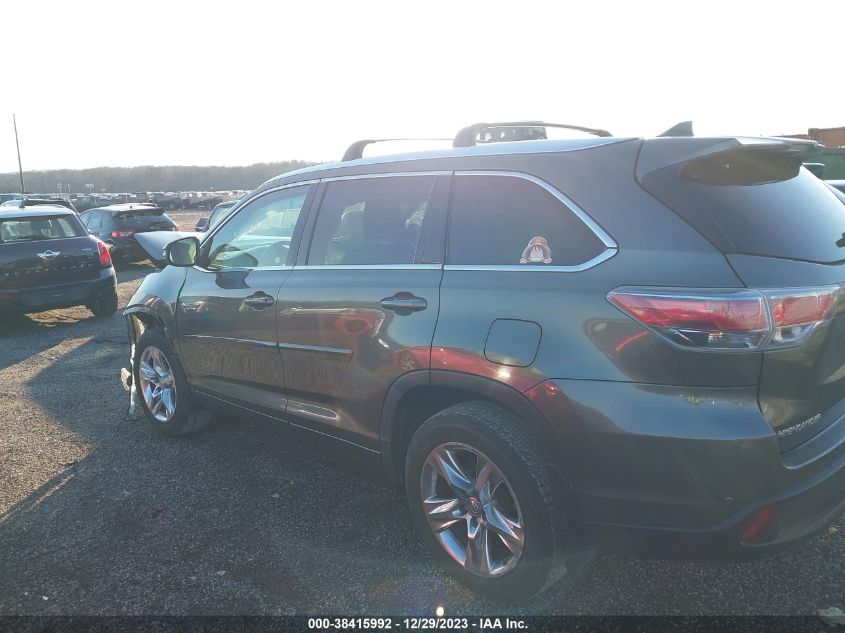 2014 TOYOTA HIGHLANDER LIMITED/LTD PLATNUM - 5TDDKRFH7ES006217