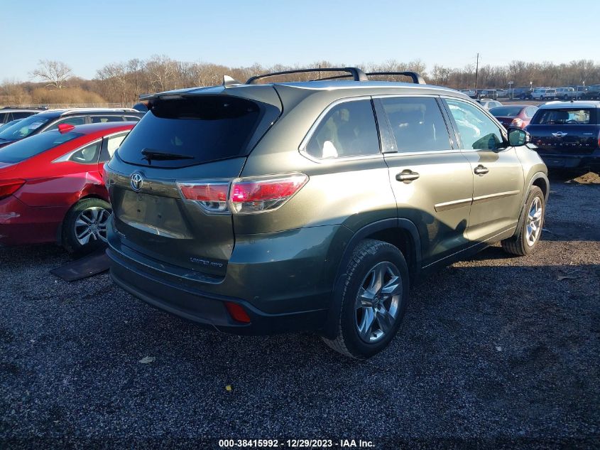 2014 TOYOTA HIGHLANDER LIMITED/LTD PLATNUM - 5TDDKRFH7ES006217