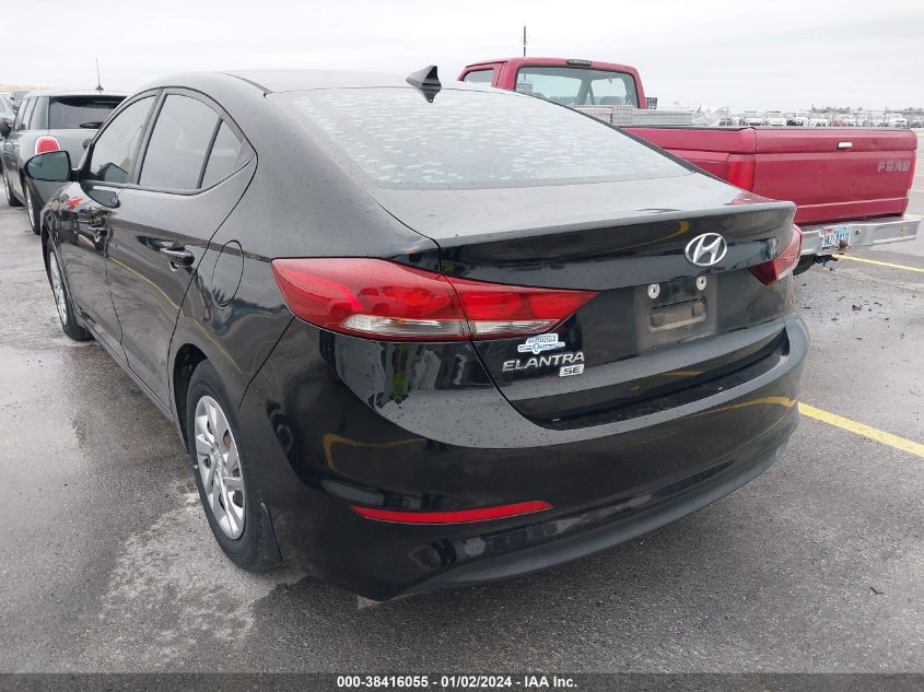 2017 HYUNDAI ELANTRA SE - KMHD74LFXHU359716