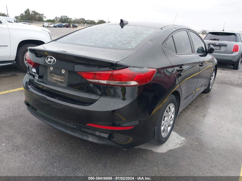 2017 HYUNDAI ELANTRA SE - KMHD74LFXHU359716