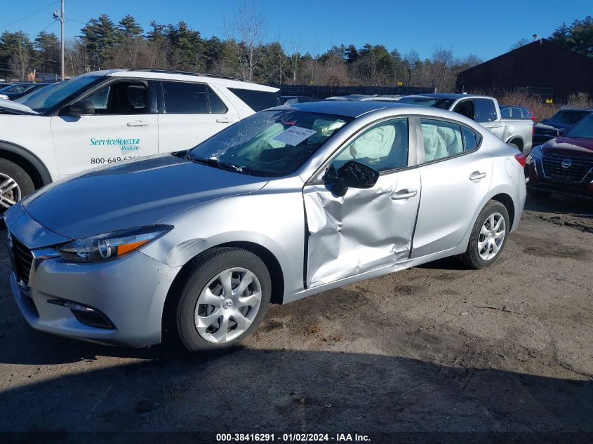 2017 MAZDA MAZDA3 4-DOOR SPORT - 3MZBN1U75HM108000