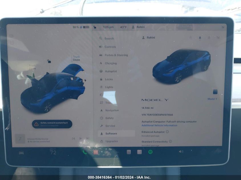 2023 TESLA MODEL Y - 7SAYGDEE8PA107898