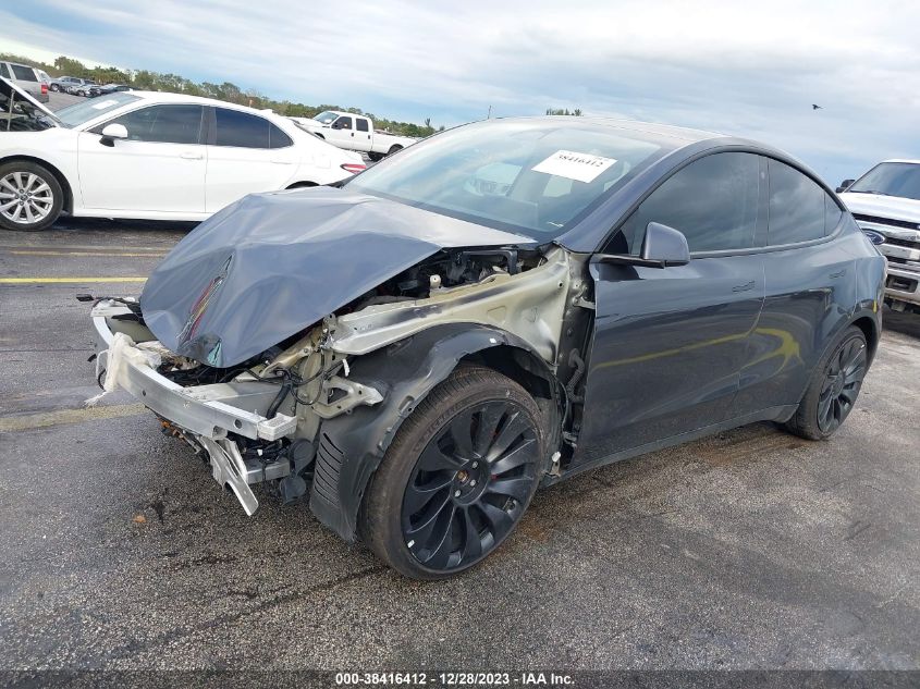 VIN 7SAYGDEF7NF513227 2022 TESLA MODEL Y PERFORMANCE DUAL MOTOR ALL-WHEEL DRIVE
