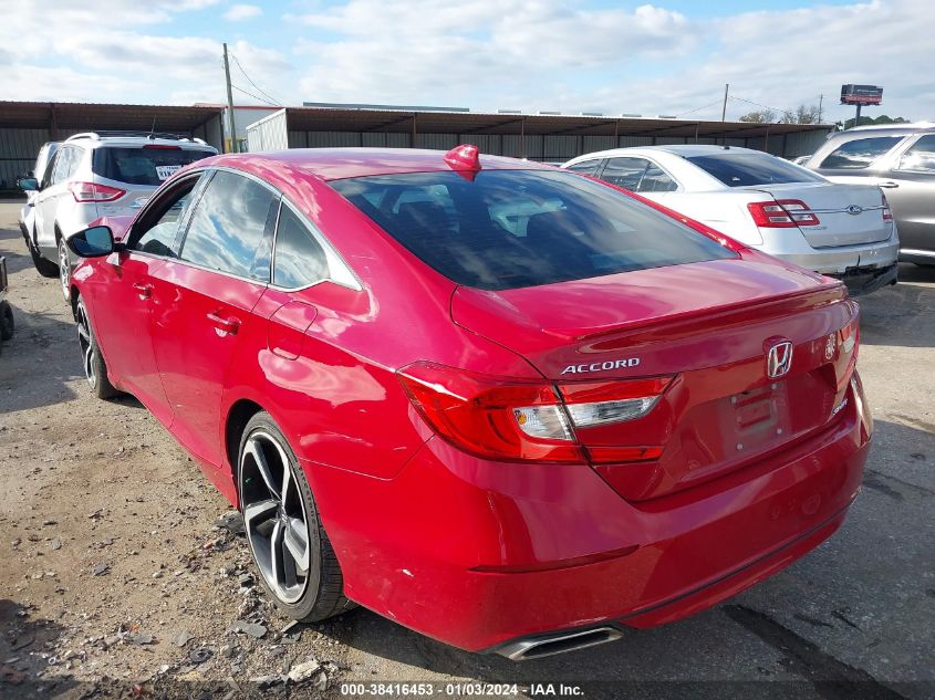 2019 HONDA ACCORD SPORT - 1HGCV1F39KA122876