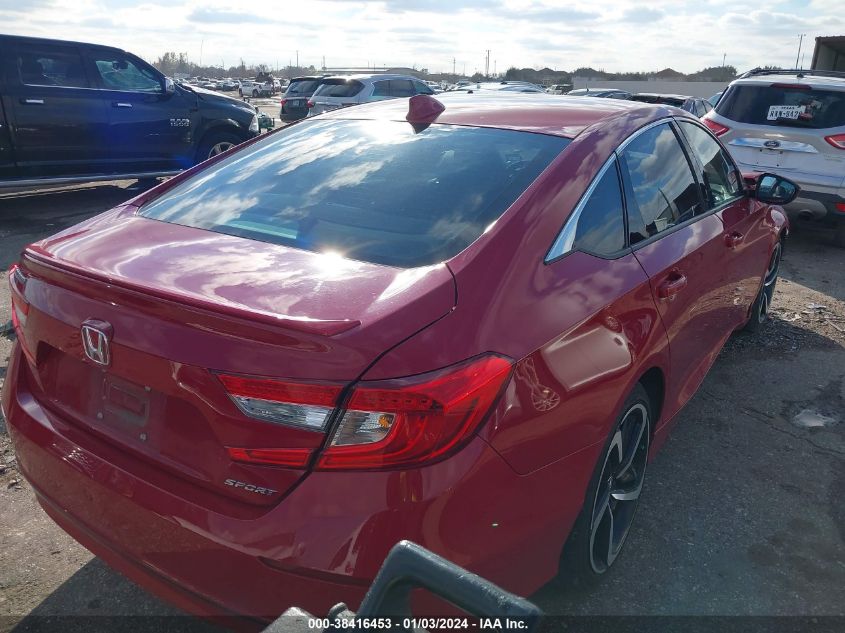 2019 HONDA ACCORD SPORT - 1HGCV1F39KA122876