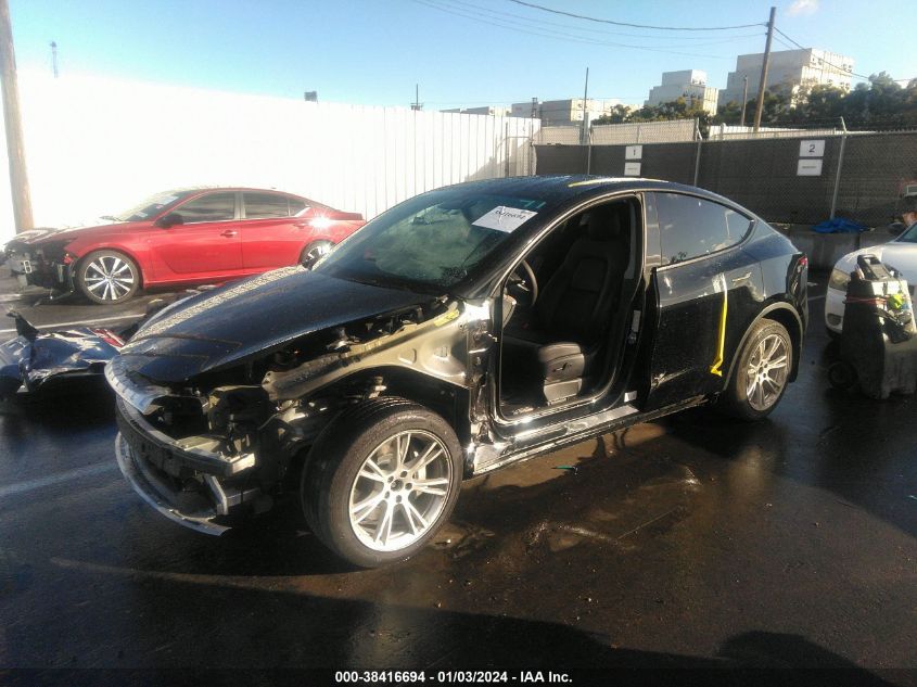 2022 TESLA MODEL Y - 7SAYGDEE9NF534328