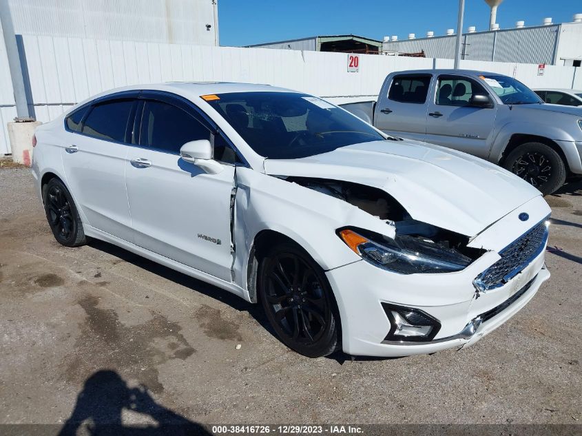 2019 FORD FUSION HYBRID TITANIUM - 3FA6P0RUXKR140870