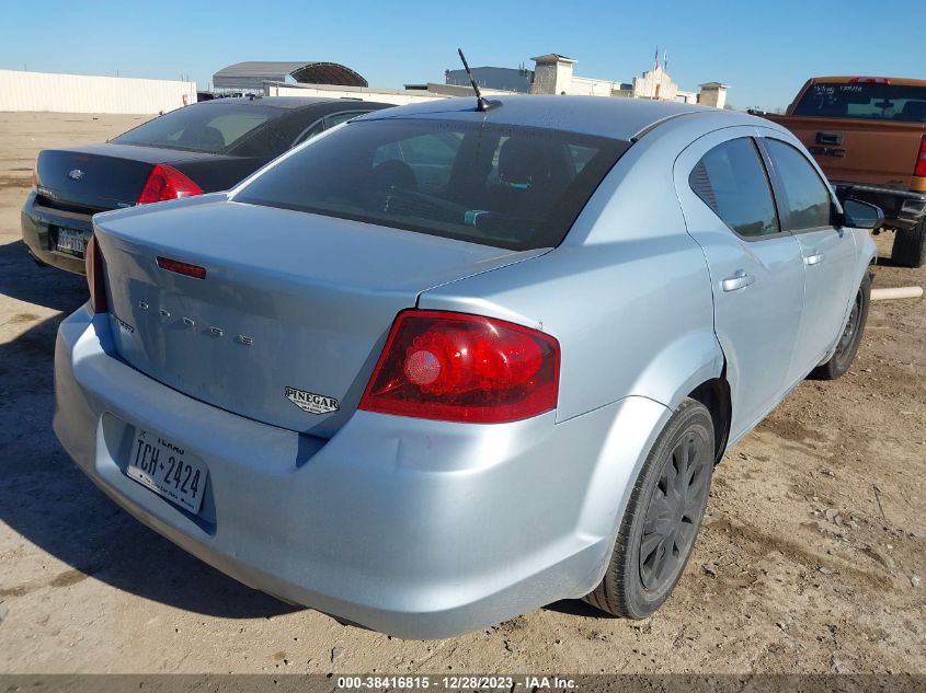 2013 DODGE AVENGER SE - 1C3CDZAB7DN684340