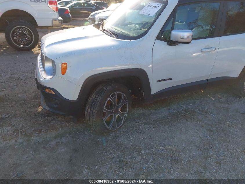 2016 JEEP RENEGADE LIMITED - ZACCJBDT3GPE12394