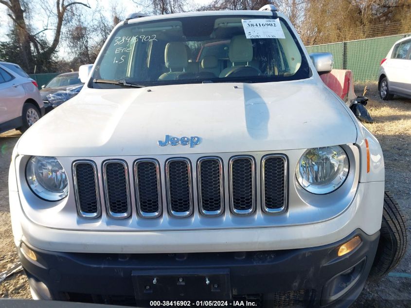 2016 JEEP RENEGADE LIMITED - ZACCJBDT3GPE12394