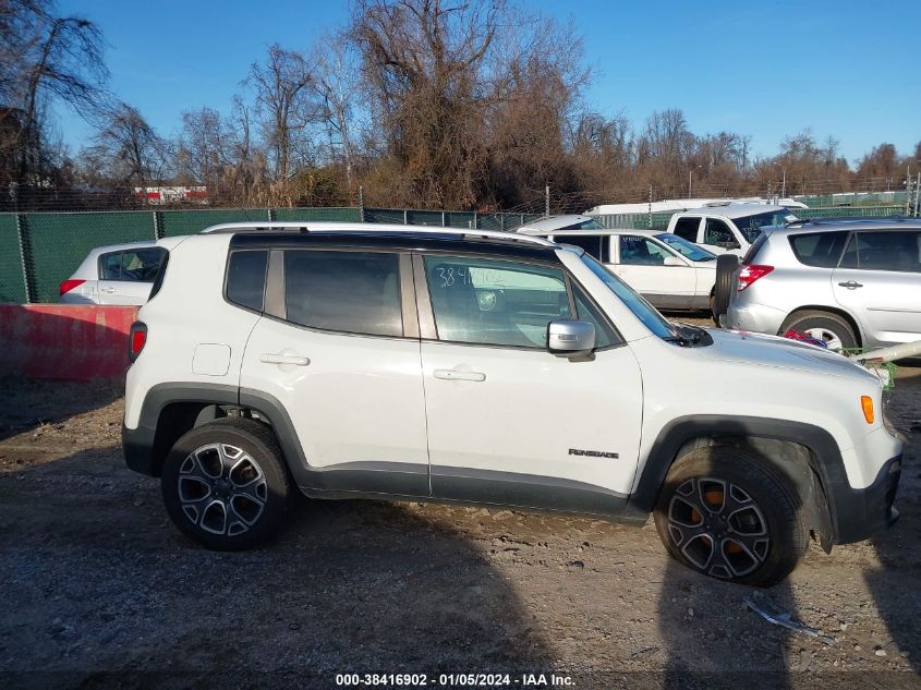 2016 JEEP RENEGADE LIMITED - ZACCJBDT3GPE12394