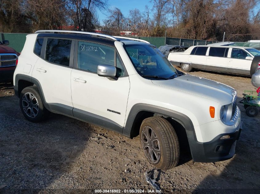 2016 JEEP RENEGADE LIMITED - ZACCJBDT3GPE12394