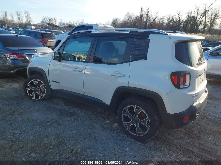 2016 JEEP RENEGADE LIMITED - ZACCJBDT3GPE12394